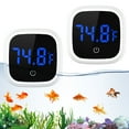 thumbnail image 2 of Aquarium Thermometer, Wireless Digital Aquarium Thermometer Fish Tank Thermometer ±0.18°F High Precision LED HD Display Aquarium Thermometer for Fish Axolotl Turtle Aquatic Pet Plants 2PCS, 2 of 10