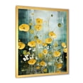 thumbnail image 2 of Designart "Yellow Buttercup Flower Beauty I" Floral Framed Wall Art - Traditional Yellow Buttercups Bedroom Framed Canvas Wall Art, 2 of 6