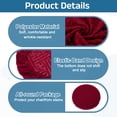 thumbnail image 4 of 4Pack Bar Stool Covers Round, 12-14" Elastic Stool Seat Slipcover, Red, 4 of 6