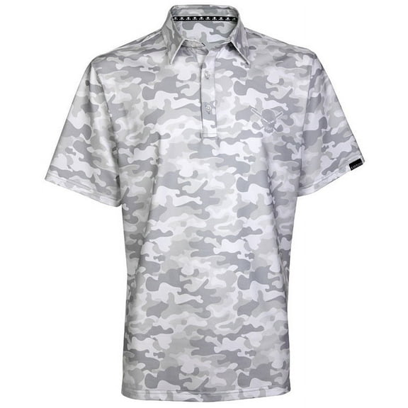 Camo Cool-Stretch Golf Shirt (White)