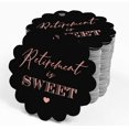 thumbnail image 4 of Inkdotpot Pack Of 50 Real Rose Gold Foil Paper Tags Retirement Is Sweet Text Favor Hang Tags, 4 of 6