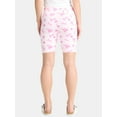 thumbnail image 3 of Barbie Women's Bow Print Bike Shorts, Sizes XXS-XXL, 3 of 5