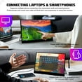 thumbnail image 2 of LESOWN 4K UHD 3840x2160 IPS Portable LCD Screen Monitor 13.3 inch HDMI-Compatible USB C Laptop External Display for PC Cameras Plastic Shell, 2 of 15