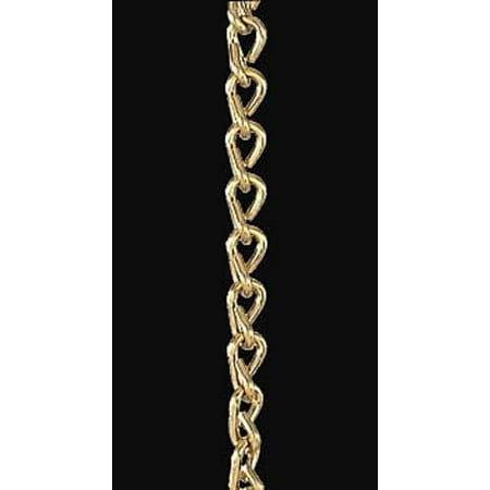 Brass Jack Chain - B&P Lamp #16 Brass Double Jack Chain, Foot