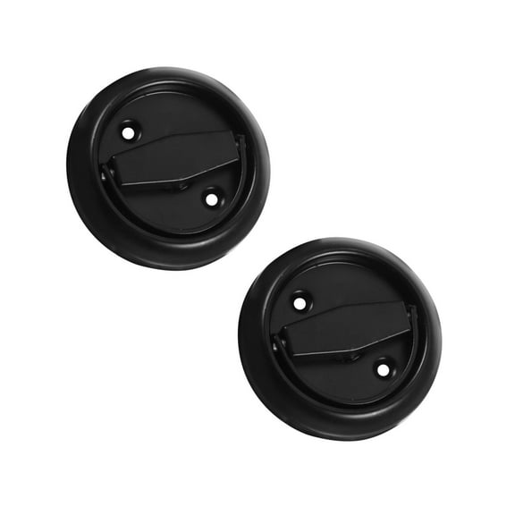 FRCOLOR 2pcs Stainless Steel Door Knob Hidden Round Door Pulls Furniture Recessed Cup Door Knob Sliding Door Handle for Home Kitchen