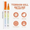 thumbnail image 3 of Dusknt Clearance Sale! Glitter Gel Double Line Outline Pen Glitter Marker Color Art Pen 24 Color Set, 1 Box of Glitter Gel Double Line Outline Pen Glitter Marker Color Art Pen, 3 of 9