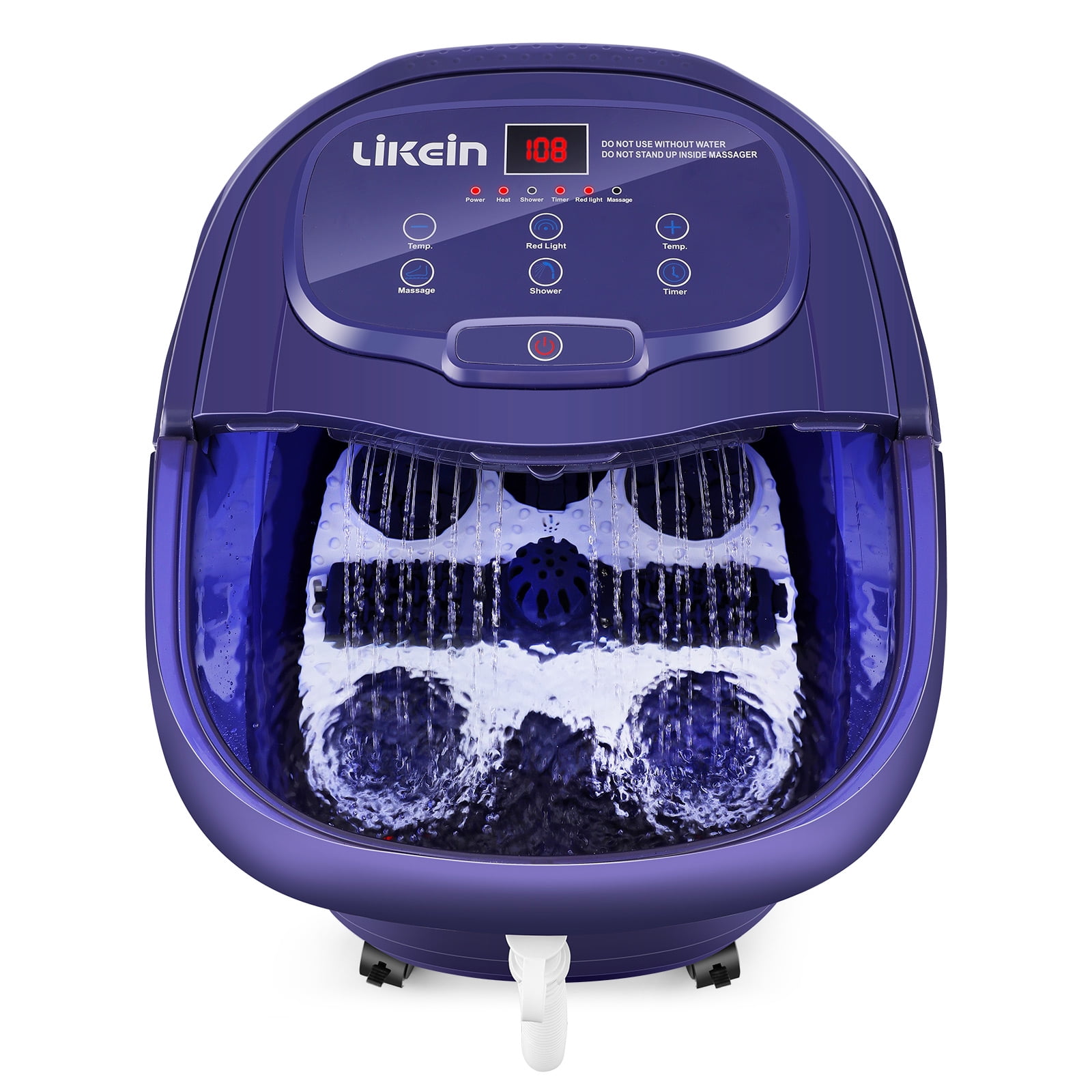 Foot Spa with Heat and Massage and Jets with Motorized Rollers Massager