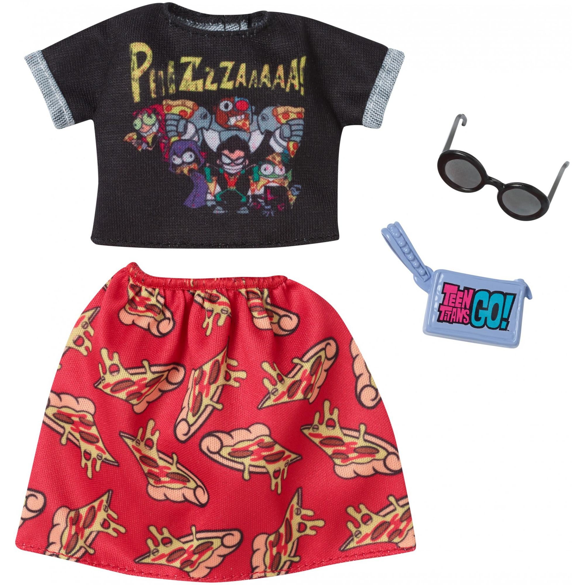 Barbie Complete Looks Teen Titans Go! Pizza Print Fashion Pack