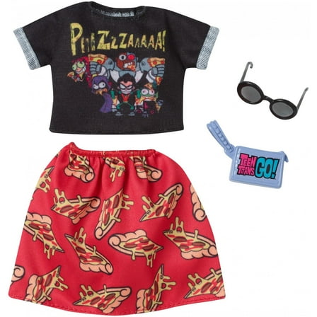 Barbie Complete Looks Teen Titans Go! Pizza Print Fashion Pack