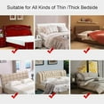 thumbnail image 4 of Gray 200cm(200-220) Headboard Cover Protector Headboard Cover Solid Design Headboard Cover Removable Washable Headboard Bedroom, 4 of 4