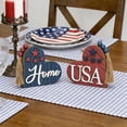 thumbnail image 4 of 2 Piezas de Decoración Patriótica de Madera con Forma de Corazón para El Centro de Mesa Del Día de Los Caídos En Guerra., 4 of 6