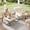 Beige, variant on Arlopu Outdoor Papasan Rocking Chair, Oversized Padded Lounge Rocker with Cushion, Comfy Wicker Egg Lounge Chair, Large Indoor Rocking Recliner for Garden Porch Lawn Balcony