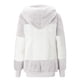 thumbnail image 4 of Sudadera con capucha y manga larga para mujer, informal, con cuello en V y cremallera, para exteriores y chaquetas, 4 of 5