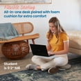 thumbnail image 3 of ECR4Kids The Surf Portable Activity Lap Desk with Cushion, Flexible Seating, Light Grey, 10-Piece, 3 of 9