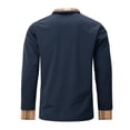 thumbnail image 5 of Camisa deportiva de manga corta con solapa y bolsillo para hombre, primavera-verano - Tejido transpirable, rayas en contraste, poliéster, entrenamiento/uso diario - S-XXXL, 5 of 5