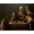 thumbnail image 2 of Caravaggio 14x12 White Modern Wood Framed Museum Art Print Titled - Supper at Emmaus, 2 of 4