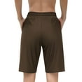 thumbnail image 2 of Charmo Women Swim Shorts Boy Leg Boardshorts with Built-in Brief Solid Beach Swimsuit Bottoms, 2 of 7