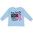 thumbnail image 3 of Inktastic Our Family Fights Together Breast Cancer Awareness Boys or Girls Long Sleeve Toddler T-Shirt, 3 of 5