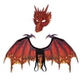 thumbnail image 3 of Máscara de alas de Disfraz Yuyangstore para adultos rojo, 3 of 8