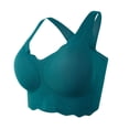thumbnail image 5 of Cathalem Womens Bras Plus Size Full Coverage Lace Underwire Racerback Bra,Green XXXXXL, 5 of 5