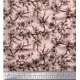 thumbnail image 1 of Soimoi Velvet Fabric Blossom Floral Print Fabric by The Yard 58 Inch Wide, 1 of 1