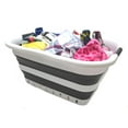 thumbnail image 5 of SAMMART Set of 2 Collapsible 3 Handled Plastic Laundry Basket - Foldable Pop Up Storage Container/Organizer - Portable Washing Tub - Space Saving Hamper/Basket, 5 of 8