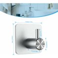 thumbnail image 2 of Gancho adhesivo NQ gancho de pared para baño soporte para toallas acero inoxidable plateado, 2 of 5