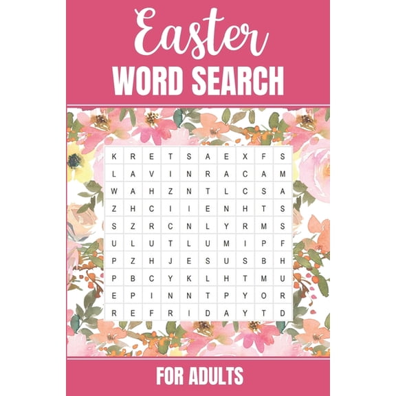 Easter Word Search for Adults: Christian Crossword for Adults Cross Words Puzzle Book Word Search Large Print (Paperback)