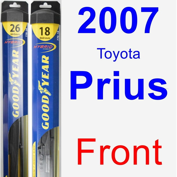 2007 Toyota Prius Wiper Blade Set Kit Front 2 Blades Hybrid Walmart Com Walmart Com