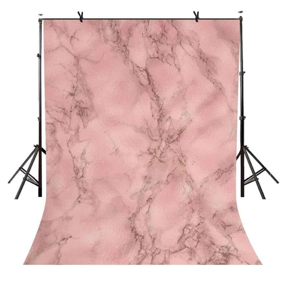 BSDHOME Polyester 5x7ft Light Pink Backdrop Light Pink Marble Pattern Simple Photography Background and Studio Photography Backdrop Props