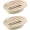 2pcs Khaki, variant on WEIKE 2pcs Oval double-layer soap holder with drain hole, easy to clean, suitable for bathroom home use