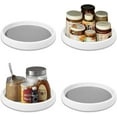 thumbnail image 5 of 4pcs/pack Inner 9-inch Lazy Susan Kitchen Pantry Spice Rack Fridge Holder White Grey Non Skid Turntable Cans Cabinet Under Sink Organizer, 5 of 6
