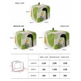 thumbnail image 3 of Fsddascl Boho Middle Century Toaster Cover 2 Slice, Small Kitchen Appliance Covers, Abstract Green Geometric Leaves Toaster Oven Cover with Loop, Bread Machine Cover Polyester Dust Cover Protection, 3 of 5