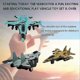 thumbnail image 2 of Airplane Toy Set Die Cast Metal Military Aircraft for Kids Boy Pullback Plane Model Pack of 4, 2 of 5