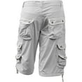 thumbnail image 4 of Ma Croix Mens Premium Utility Loose Fit Twill Cotton Multi Pocket Cargo Shorts Outdoor Wear, 4 of 6