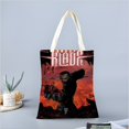 thumbnail image 2 of Cuchilla Bolso de tela con estampado de lienzo para mujer, bolsa de compras reutilizable y estética, con cremallera interior, regalo para mujer, 35 × 40 cm., 2 of 6