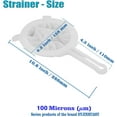 thumbnail image 2 of Kitchen Ultra-Fine Nylon Mesh Strainer Food Yogurt Mesh Sieve Plastic Mesh Colander with ​Handle Mini Brine Shrimp Separation Net for Filtering Juice Juice Milk Honey (100Mesh), 2 of 4