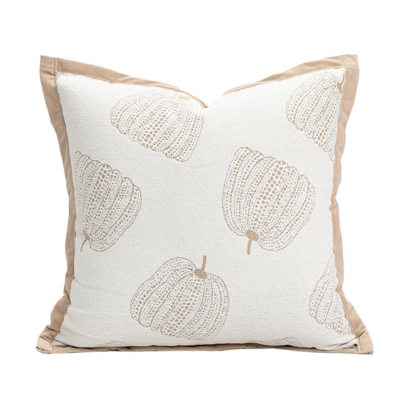 Deeceymbur Cream Style Pillow Cover 17.7x17.7in Sofa Cushion Case Beige Home Decor Living Room Decoration