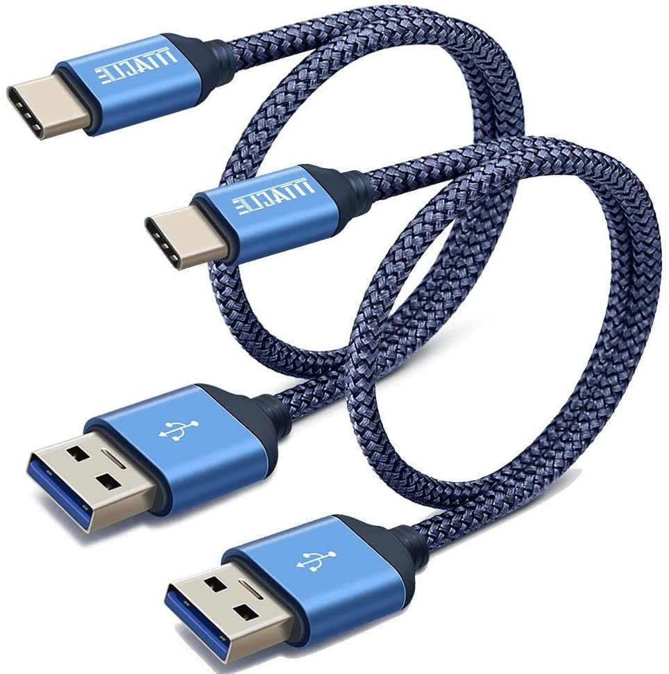 USB Type C Cable Short, USB C to USB Cable, TITACUTE 2 Pack USB C Cable