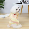 thumbnail image 4 of Small Dog Cat Floral Jumpsuit Clothes Autumn Winter Pet Four-Legged Clothing for Small Medium Dogs Pet Chihuahua Pug Outfits, 4 of 6