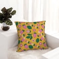 thumbnail image 6 of Yiaed Strawberry Print Pillow Covers Super Soft Decorative Square Throw Pillow Covers Case Cushion Covers for Sofa Couch Bedroom Car Decor（No pillow core）-26"x26", 6 of 7
