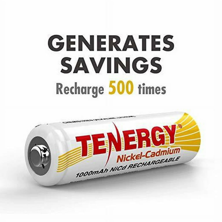Tenergy 12 Pack AA NiCd Rechargeable Batteries for Solar/Garden Lights 