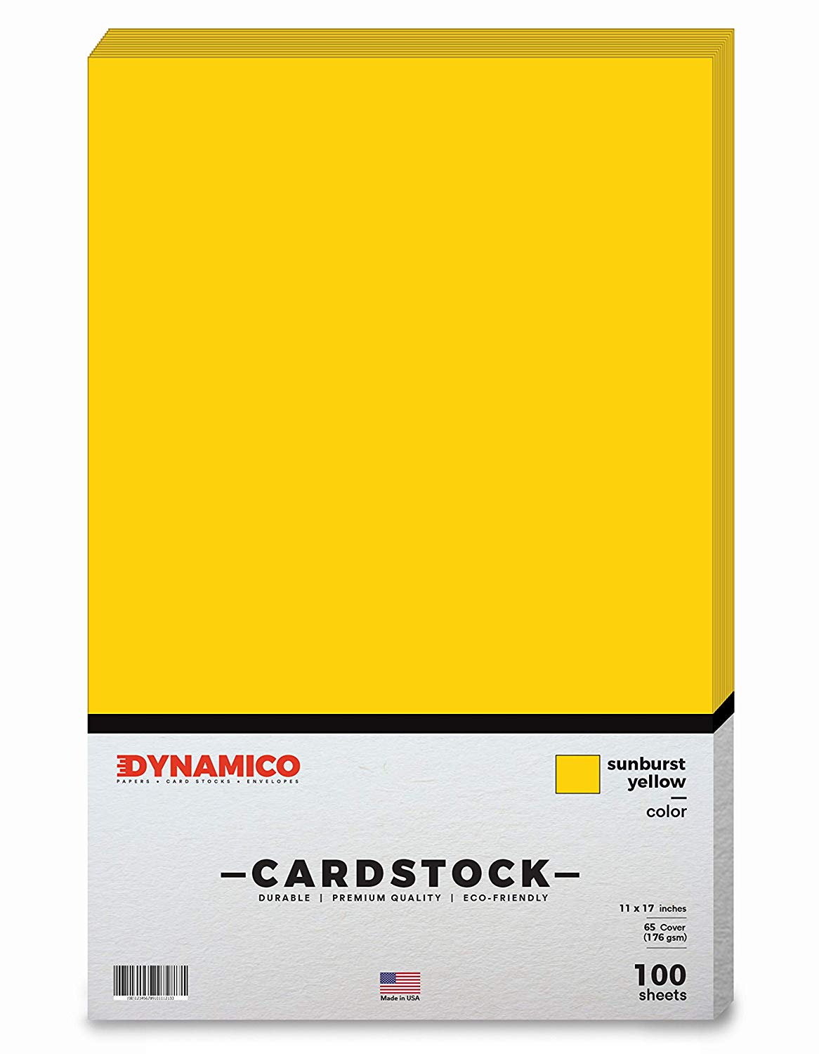 Sunburst Yellow 11 x 17 Cardstock Paper - Tabloid/Ledger - for
