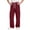 Wine, variant on Vibrex Boy's Loose Wide Leg Cargo Sweatpants Solid Color Drawstring Pants Elastic Waisted Casual Comfortable Pants with Zip Pocket 5-14 Years