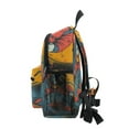 thumbnail image 4 of FORMRS School Backpack with Front Zippered Pocket 12" Student Travel Daypack, Skateboard Cat Pattern, 4 of 6
