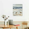 thumbnail image 2 of LHONGY Sandpipers Grazing Sea Shore Canvas Wall Art, Design by Swatland 12x16 in, 2 of 5