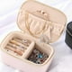 thumbnail image 5 of Joyero de viaje Minnieouse Cremallera Compartimento Almacenamiento PU Cuero Negro 13*8*5.5 CM, 5 of 6
