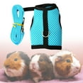 thumbnail image 3 of jesticaly Harnais Mignon pour Lapin avec Laisse Collier Doux pour Chaton Lapin Petits Animaux Bleu P Bleu m, 3 of 6