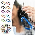 thumbnail image 2 of D Type Carabiner Thickened 8CM Locking Quick Release Nut Buckle Hook Aluminum Alloy Backpack Clip, 2 of 6