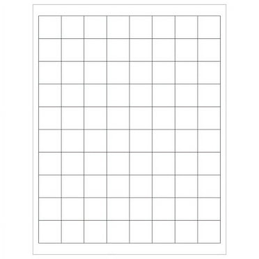 Office Depot® Brand Inkjet/Laser Labels, LL104, Rectangular, 1" x 1", White, Case Of 8,000